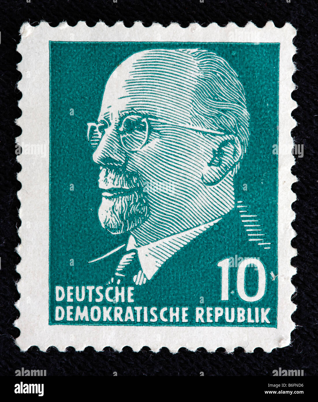 Walter Ulbricht, Generalsekretär der SED (1950 – 1971), Deutsche Demokratische Republik, Stempel, Deutschland Stockfoto