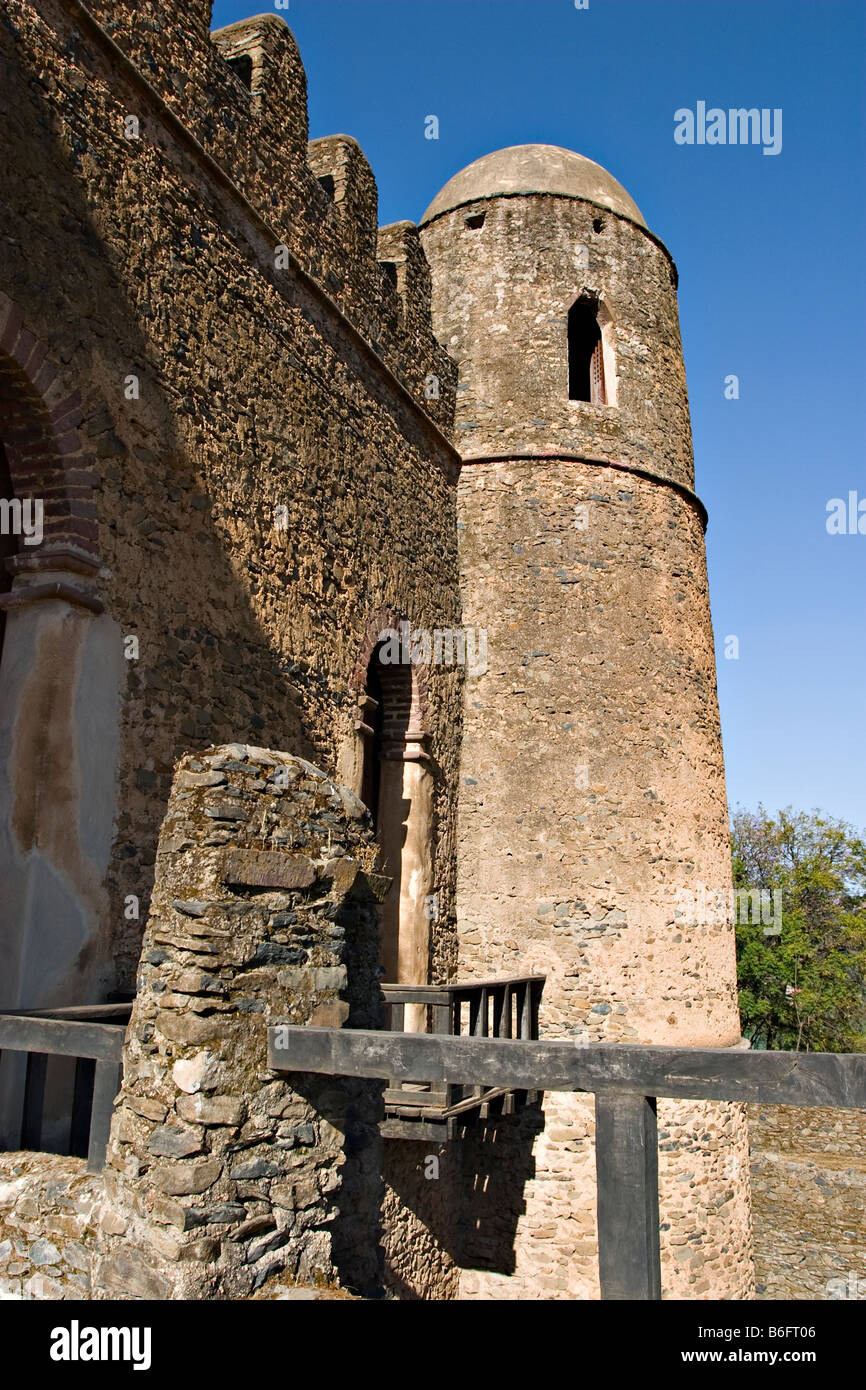 Fasiladas Palast, königliche Gehege, Gondar, Äthiopien, Afrika Stockfoto