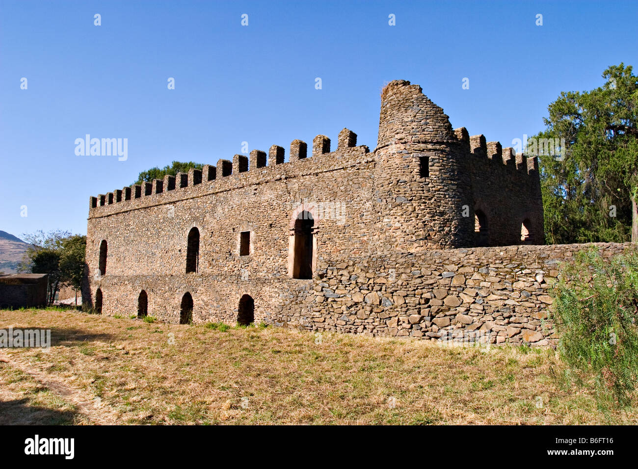 Fasiladas Palast, königliche Gehege, Gondar, Äthiopien, Afrika Stockfoto