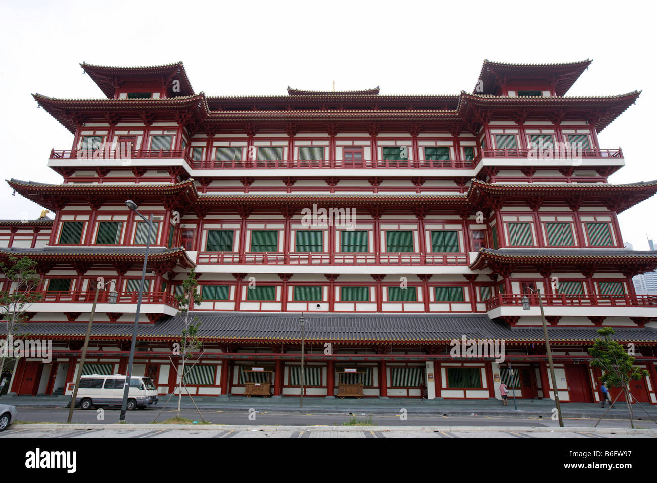 Buddha Tooth Relic Temple in Chinatown, Singapur Stockfoto