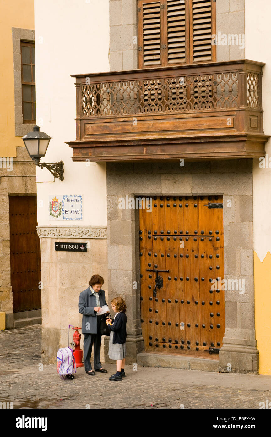 Haus von Christopher Columbus Las Palmas der Hauptstadt von Gran Canaria, Kanarische Inseln-Spanien Stockfoto