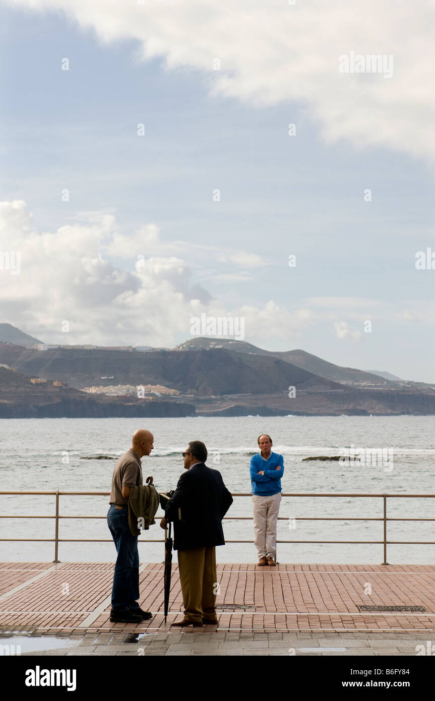 Strand in Las Palmas der Hauptstadt von Gran Canaria, Kanarische Inseln-Spanien Stockfoto