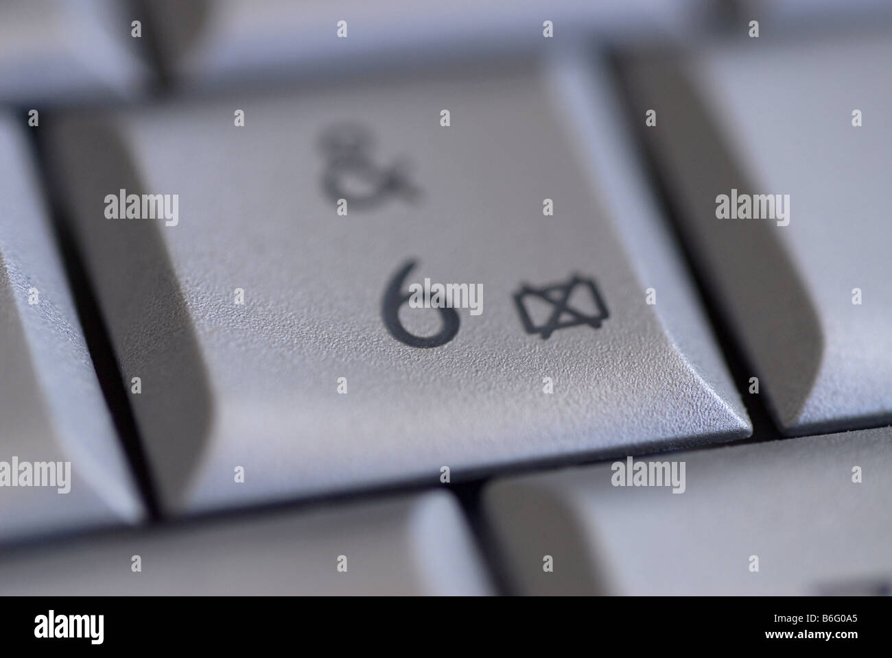 Tastatur-sechs Stockfoto