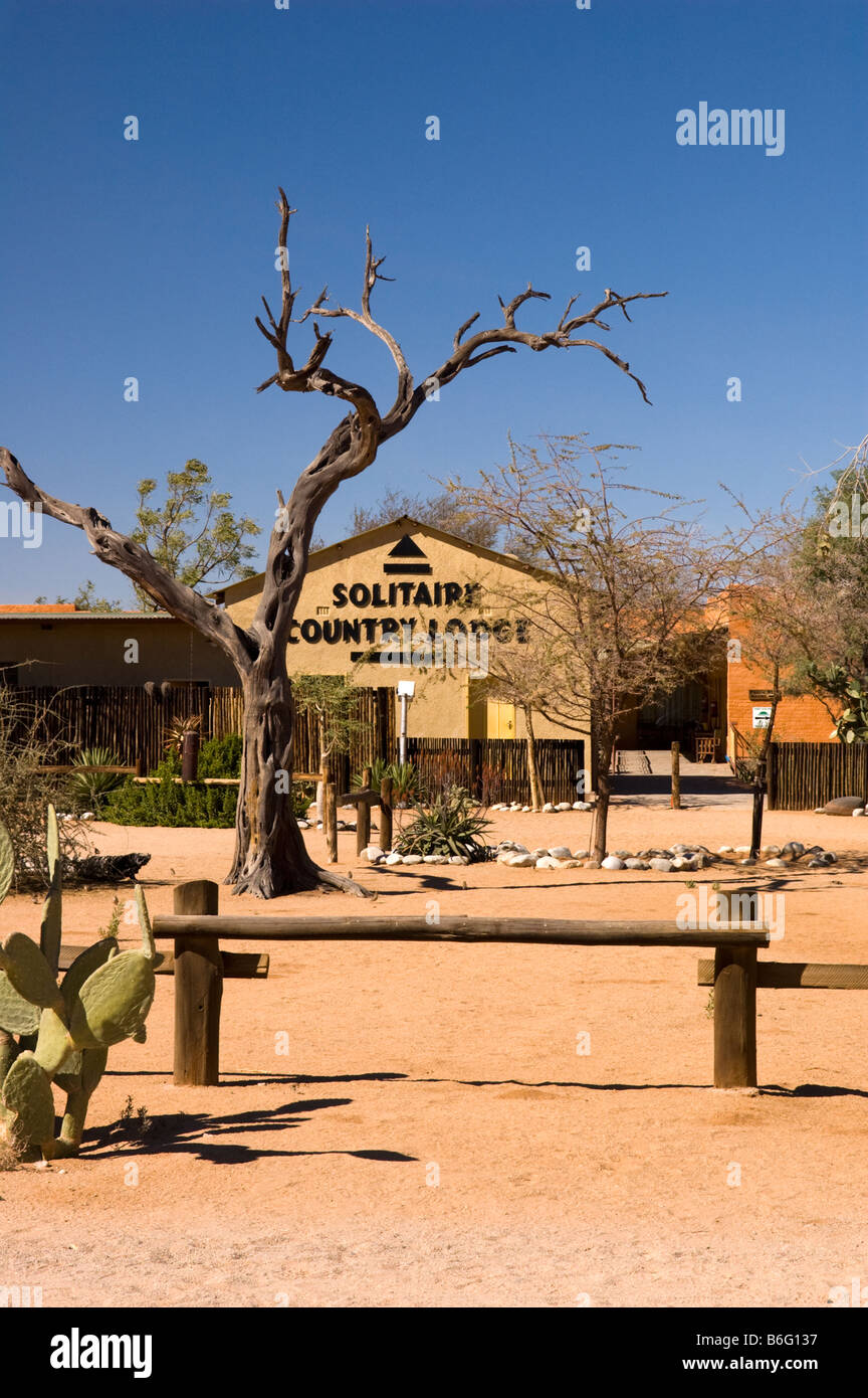 Die Solitaire Country Lodge, Hotelunterkunft in Solitaire, Namibia Stockfoto