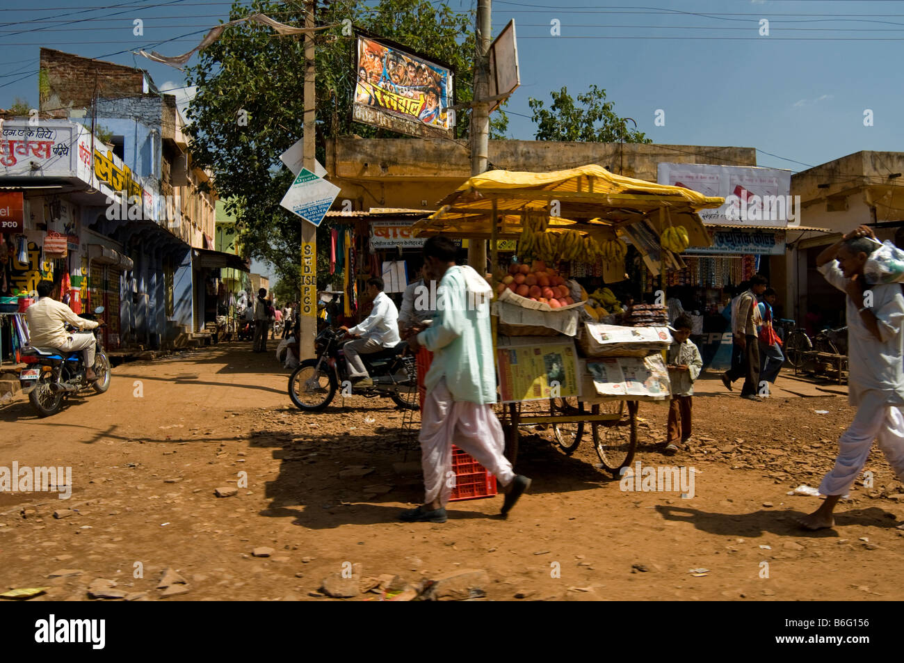 Vilage. Rajasthan. Indien Stockfoto