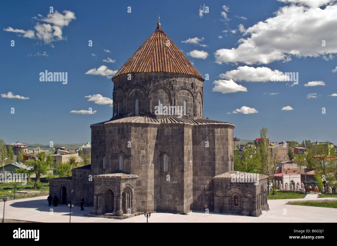 Kars Kumbet Cami (Drum-Kuppel-Moschee), ehemalige 10. Jahrhundert armenische Kirche der Heiligen Zwölf Apostel Stockfoto