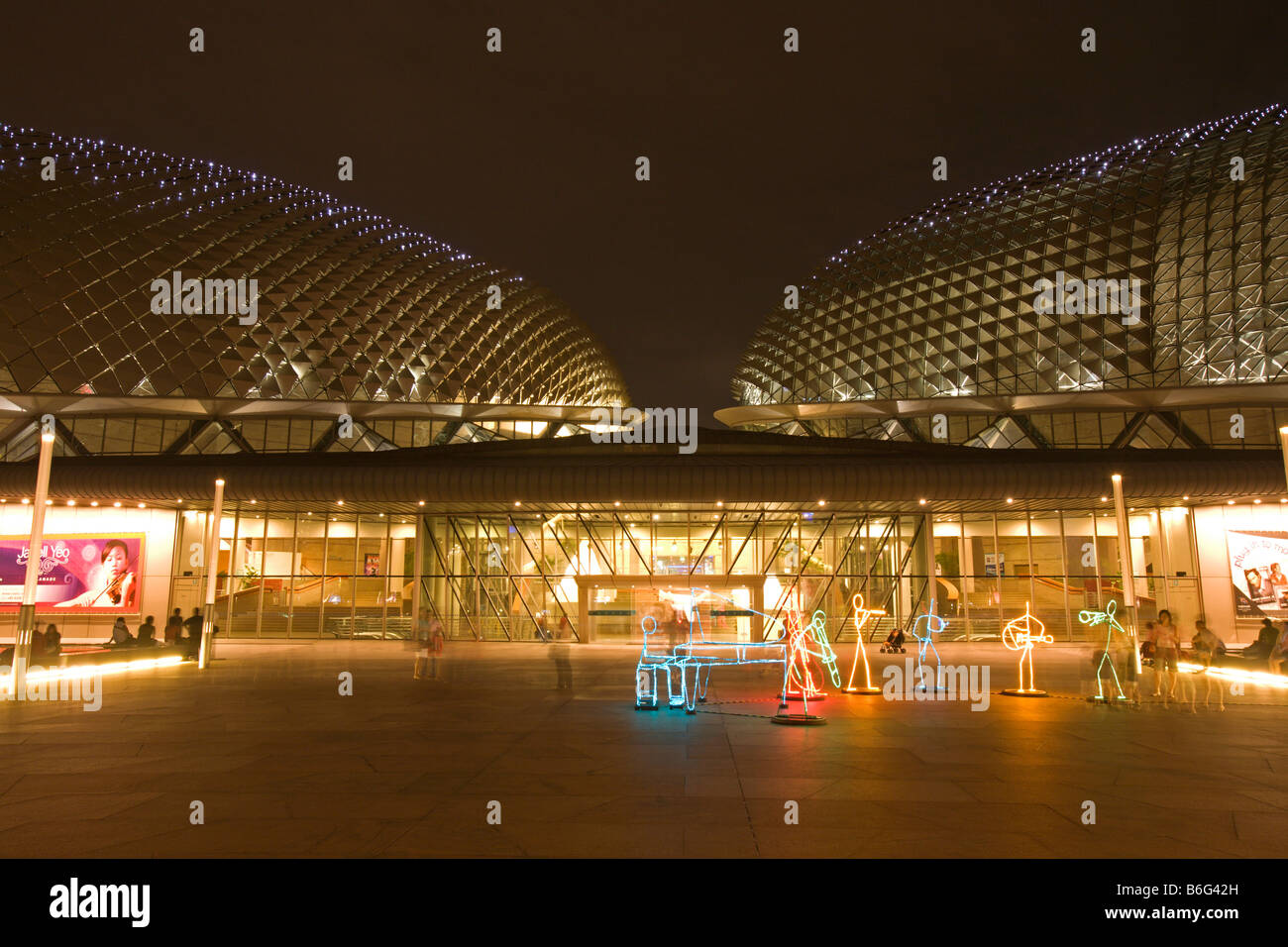 Esplanade, Singapur Stockfoto