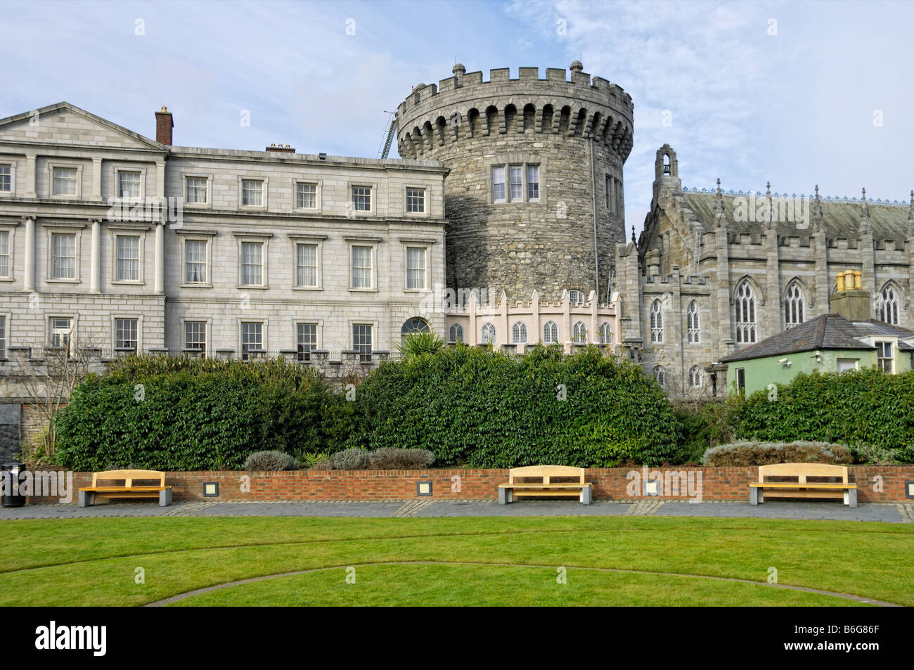 Staatsgemächer Norman Chapel Royal Dublin Turmburg Stockfoto