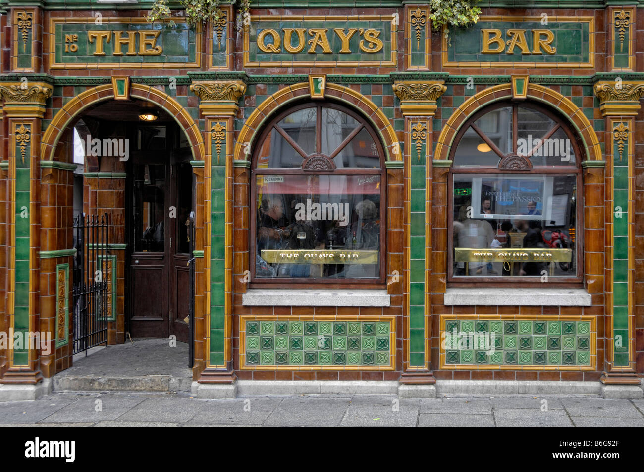 Traditionelles irisches Pub Fassade Tempel bar-Dublin Stockfoto