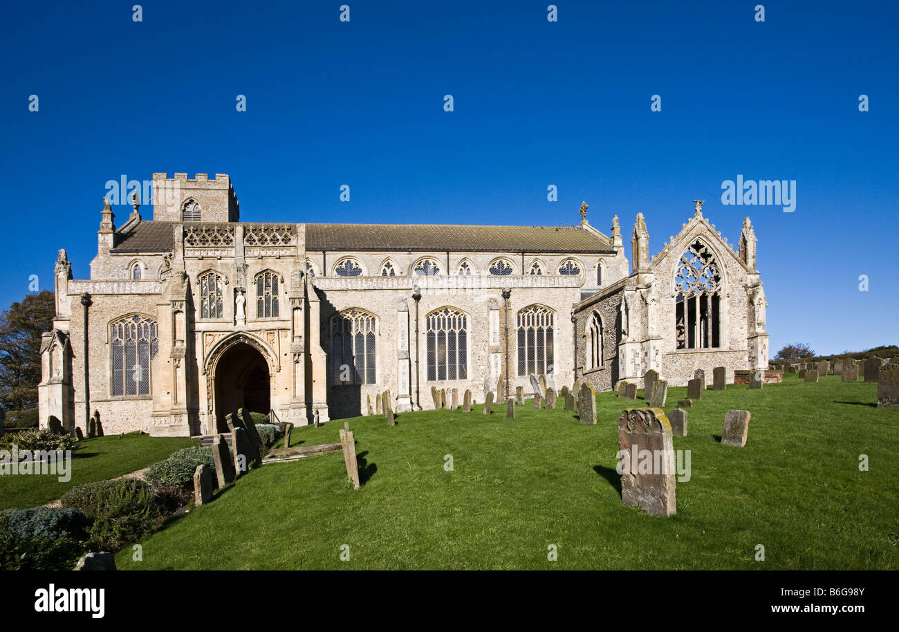 St. Margaret's Kirche, Cley-Next-the-Sea, Norfolk UK Stockfoto