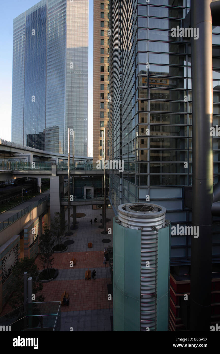 Japan Tokyo Shiodome Gebiet neue Highrise-Stadtentwicklung Stockfoto