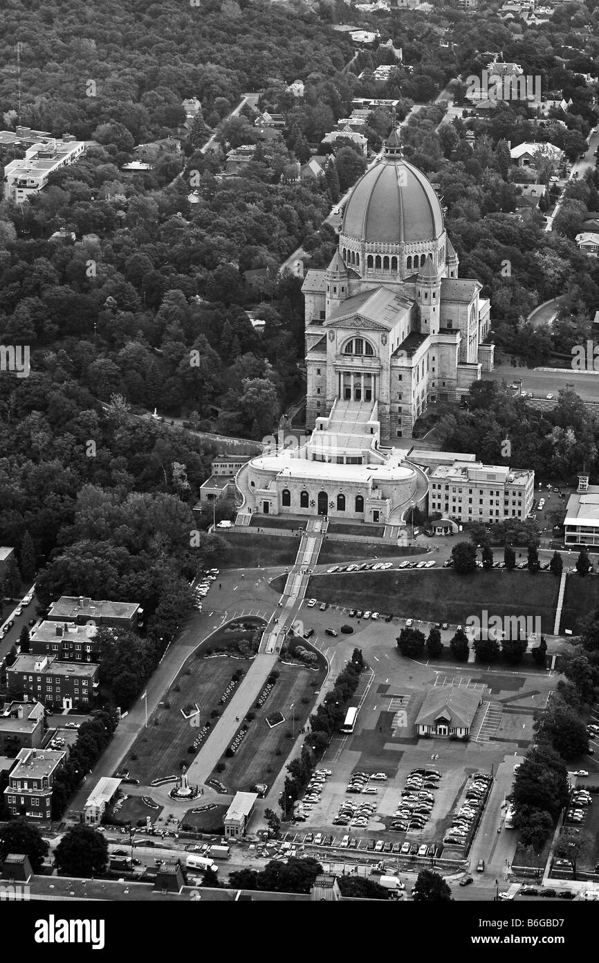 Luftaufnahme über St.-Josephs Oratorium des Mount Royal Oratoire Saint-Joseph du Mont-Royal Quebec Kanada Stockfoto