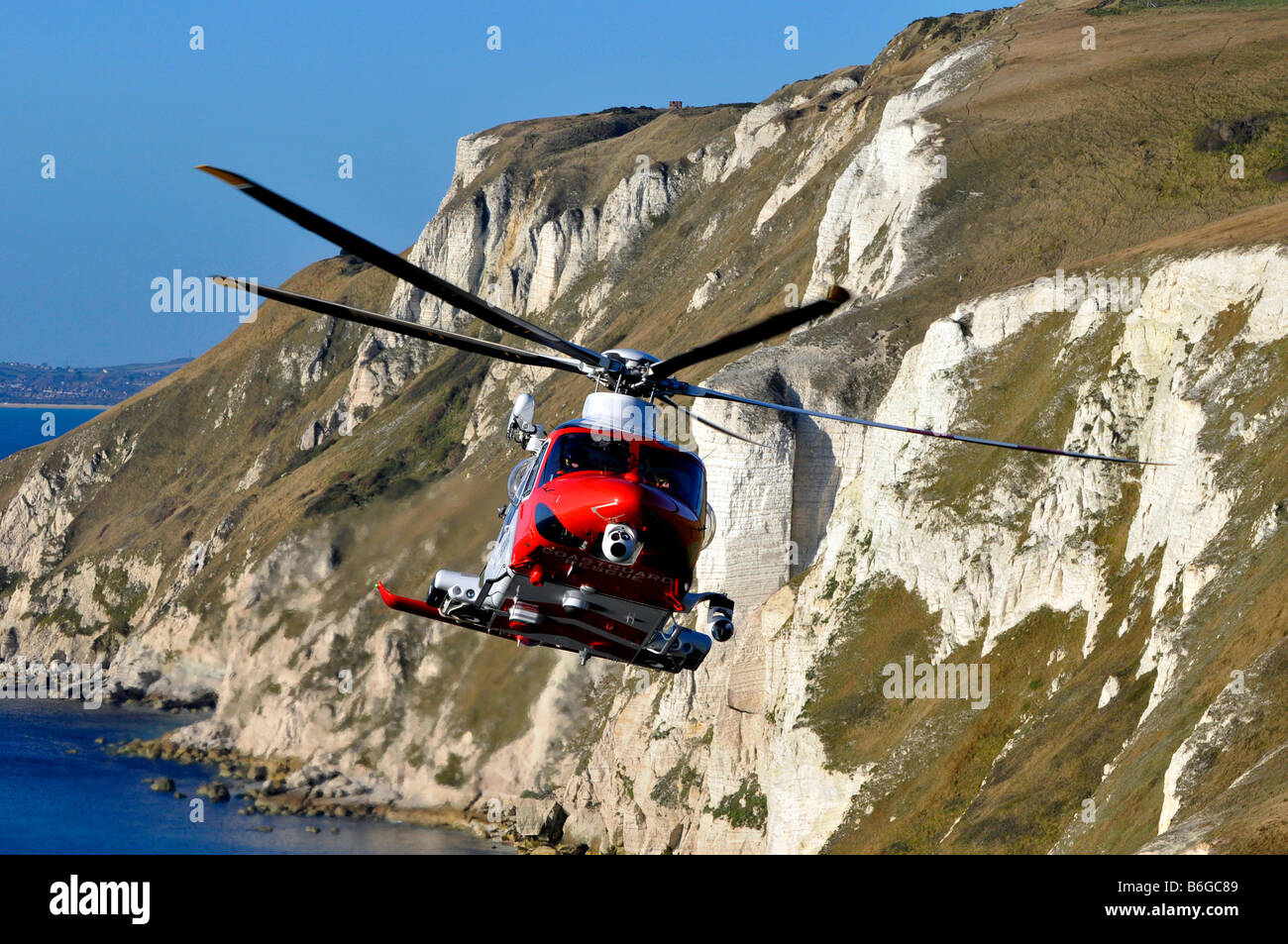 Augusta Westland AW139 Suche und Rettung Hubschrauber wie der britischen Maritime and Coastguard Agency MCA betrieben Stockfoto