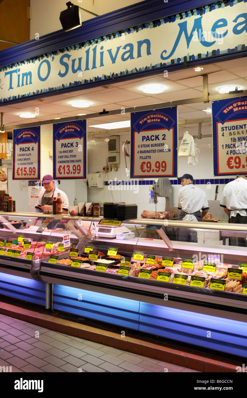 Butcher Shop englischen Markt Cork city Stockfoto