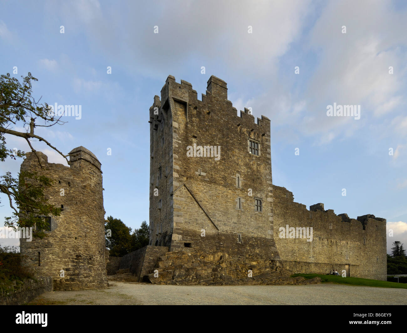 Ross Castle Ring of Kerry Stockfoto