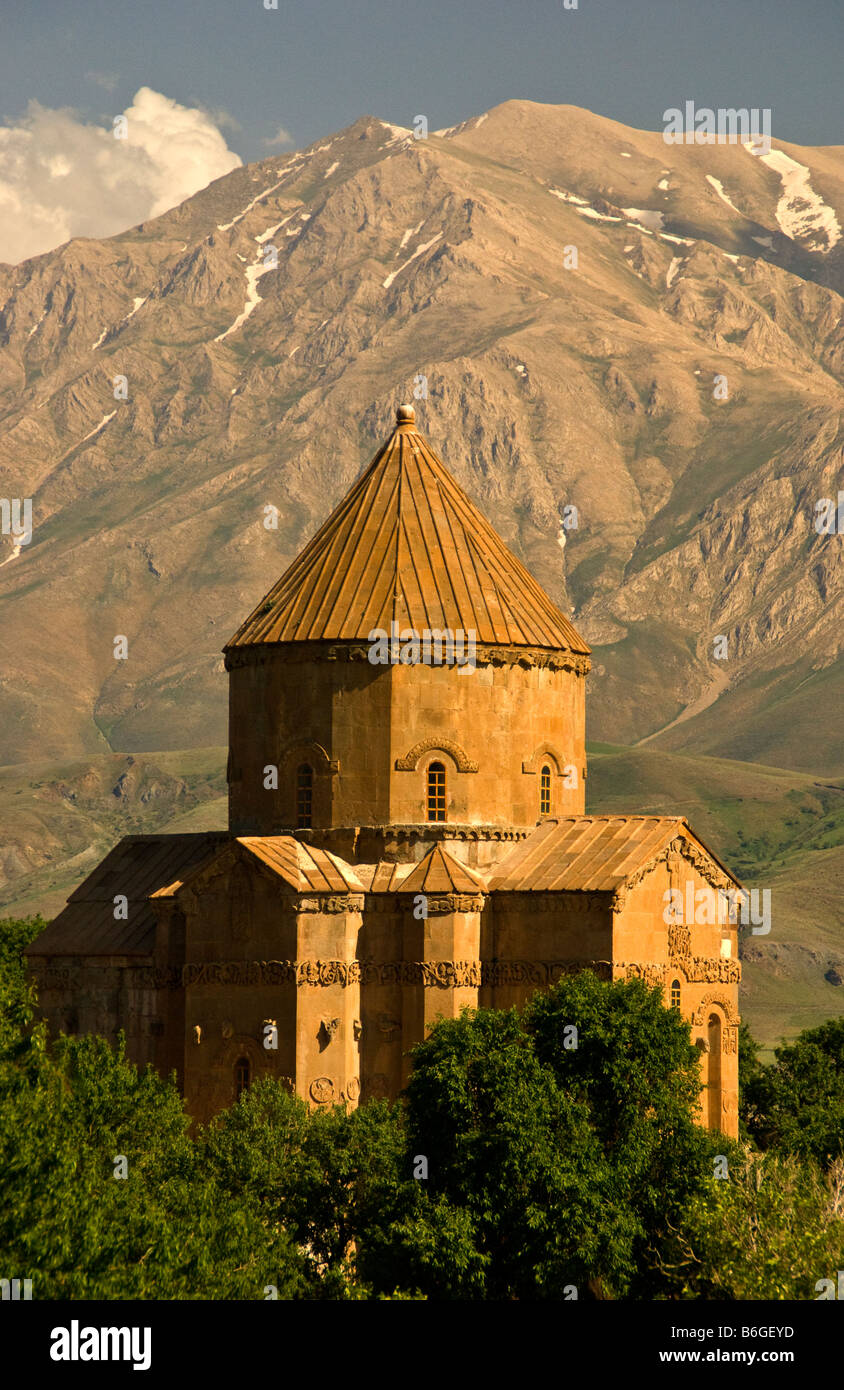Der Vansee 10. Jahrhundert armenische Kirche des Heiligen Kreuzes auf Akdamar Insel Stockfoto