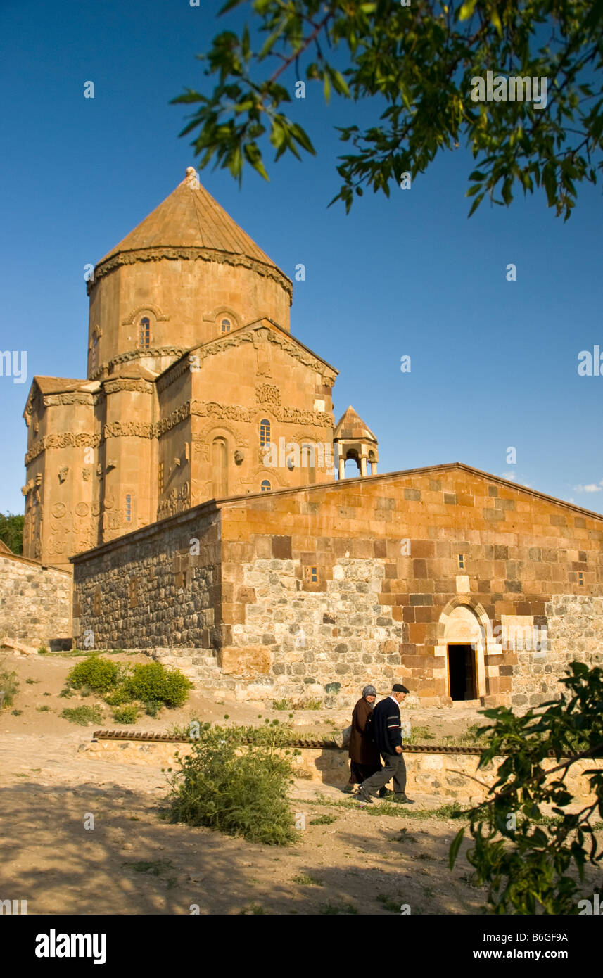 Der Vansee 10. Jahrhundert armenische Kirche des Heiligen Kreuzes auf Akdamar Insel Stockfoto
