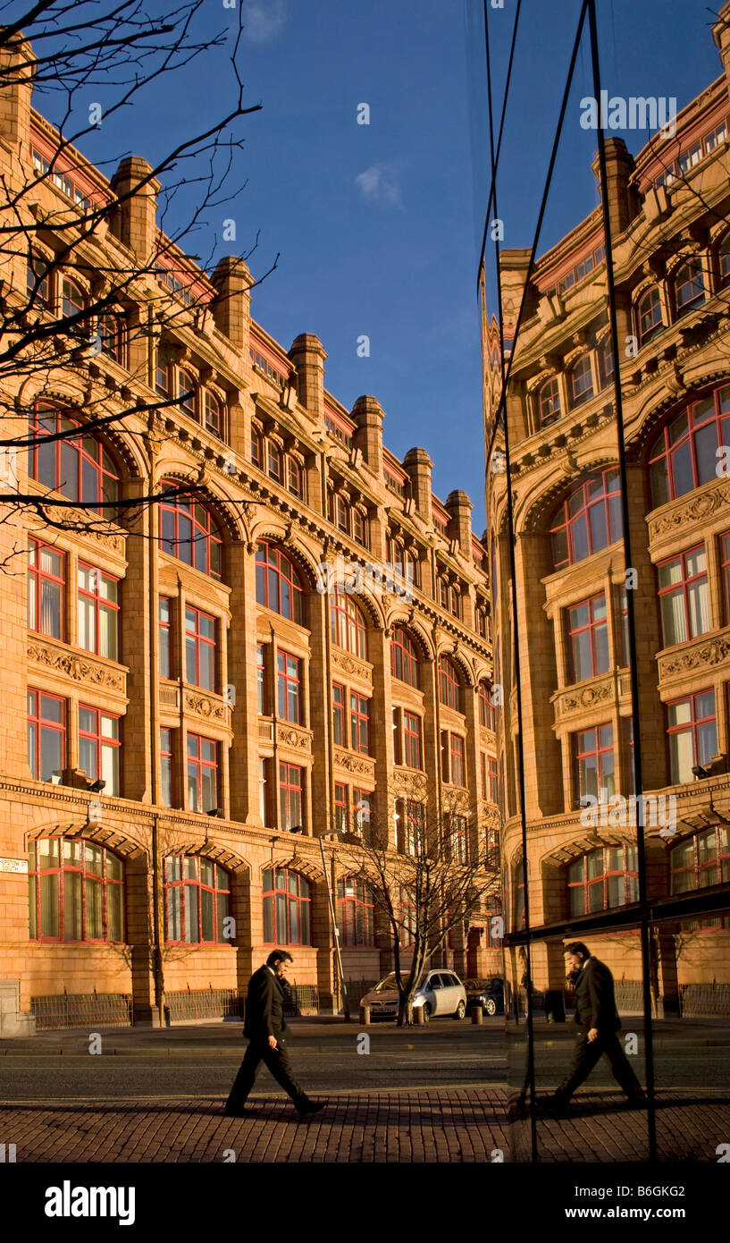 Kanada-Haus (und Reflexion), Stadtzentrum, Manchester, UK Stockfoto