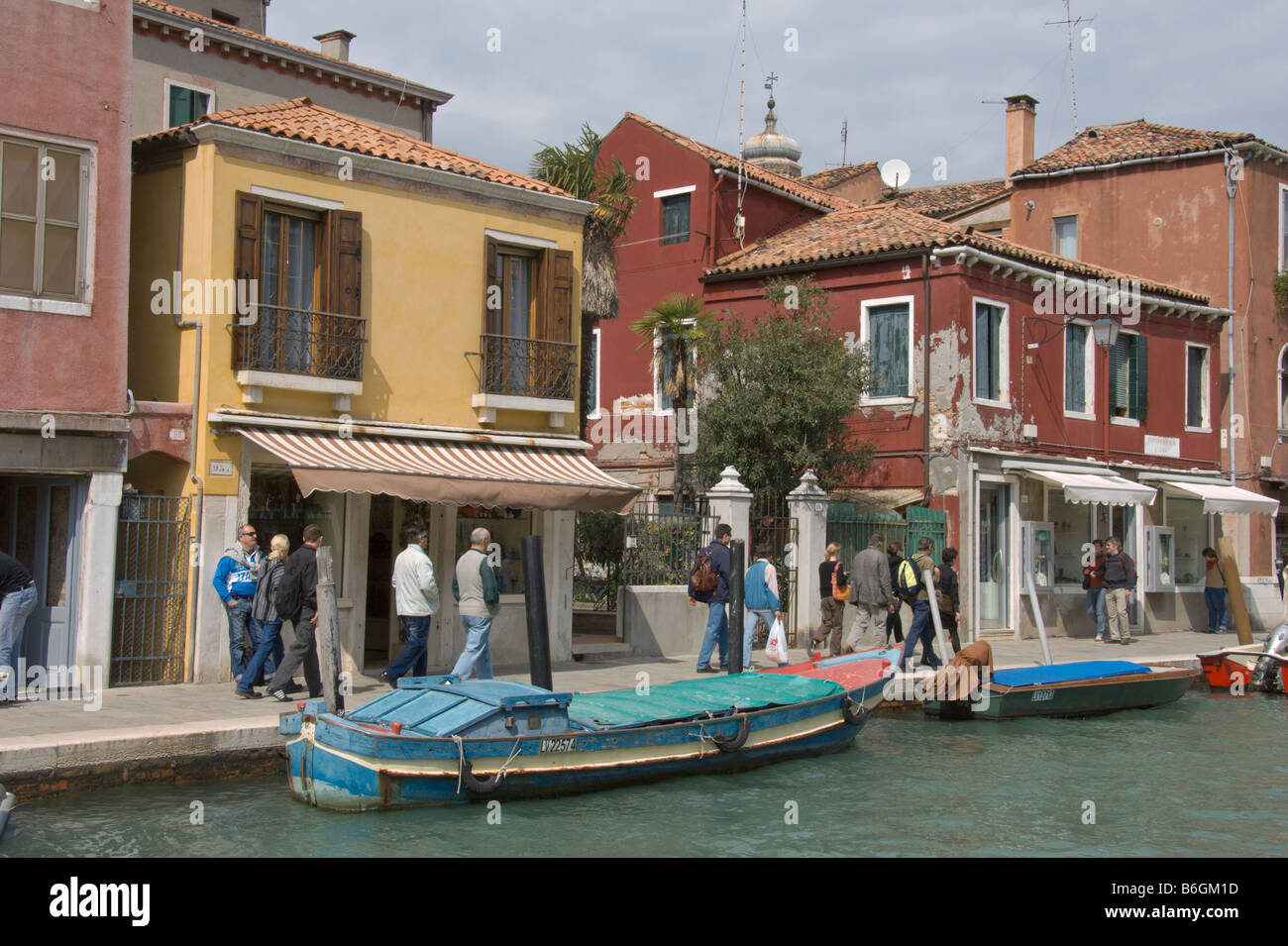 Murano Fondamenta Daniele Manin dei Vetrai Venedig Italien April 2008 Stockfoto