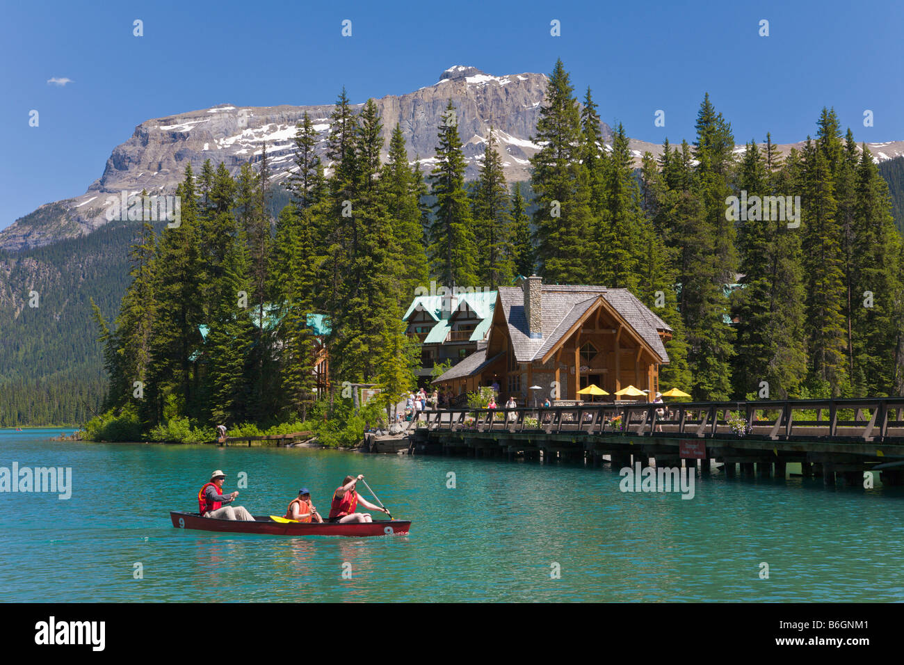 "Emerald Lake" kanadischen Rockies "British Columbia" Kanada Stockfoto