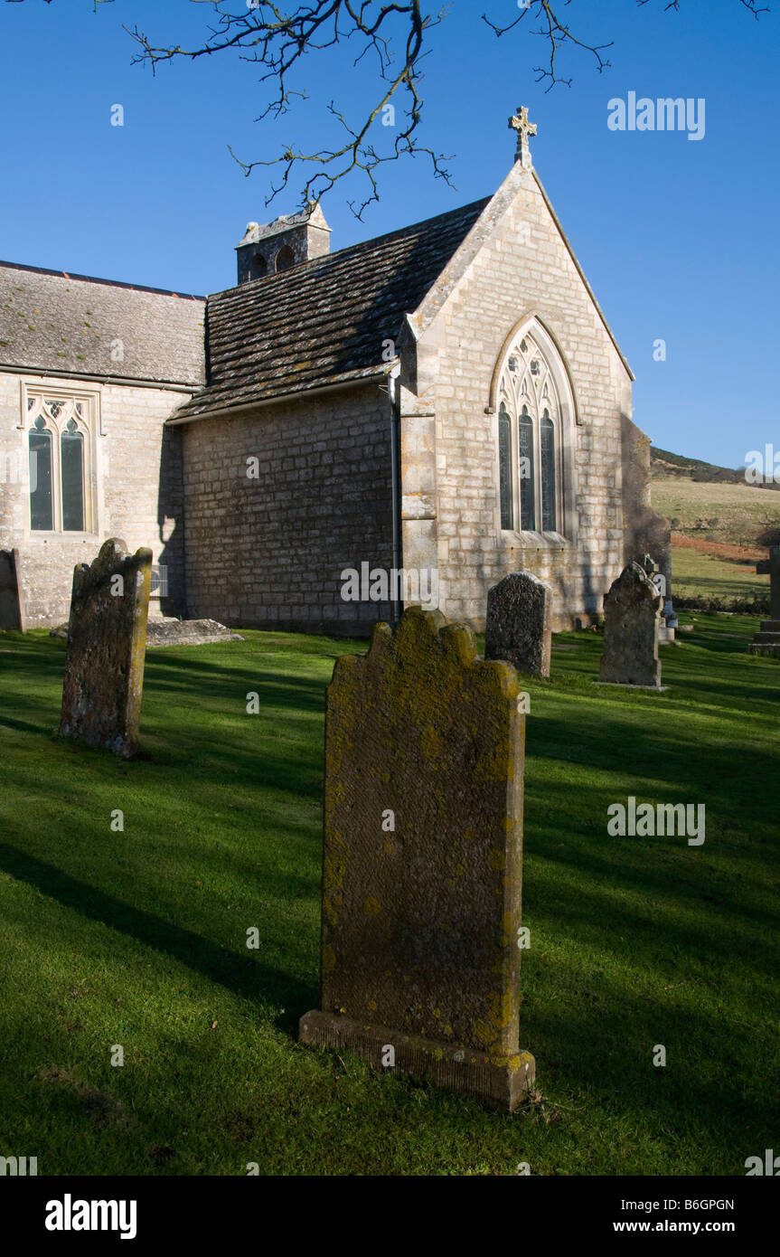 Kirche-Bucht-Dorset-England Stockfoto