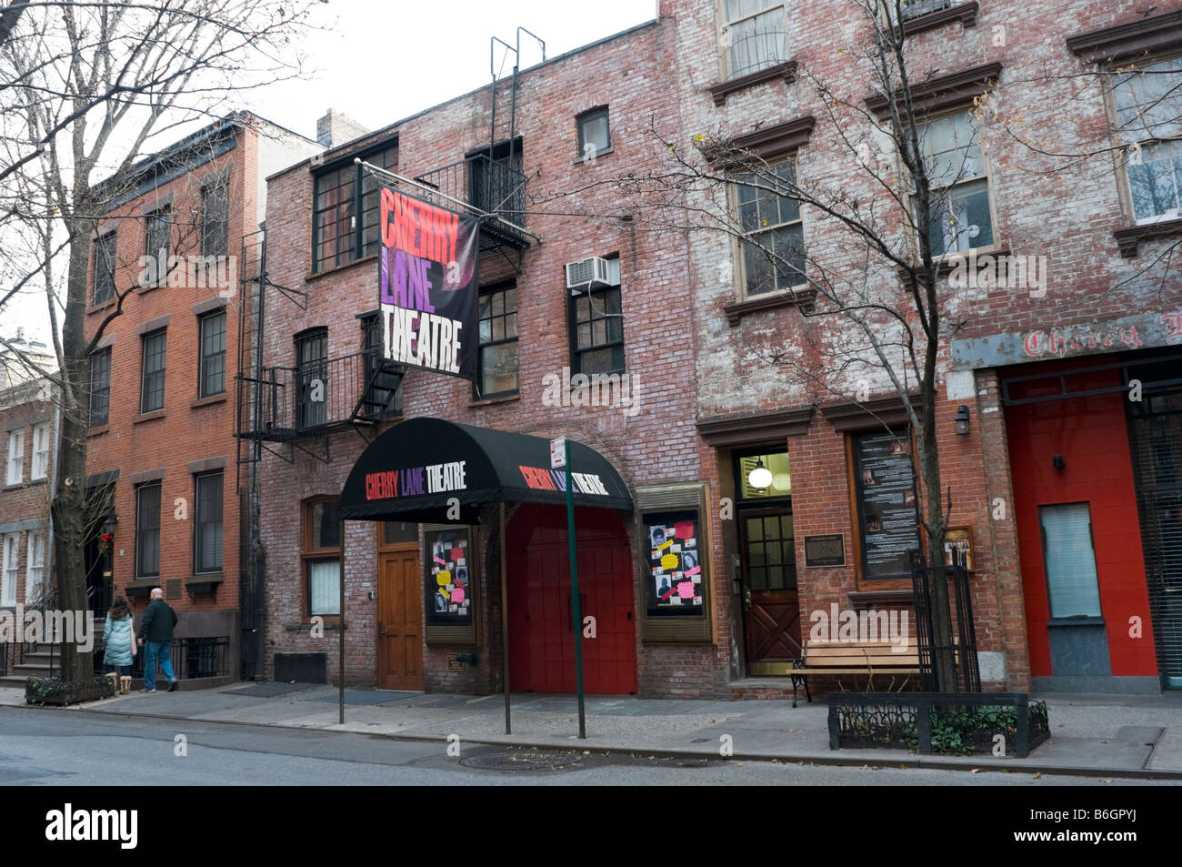 New York NY 12. Dezember 2008 das Cherry Lane Theatre auf der Commerce Street im West Village Stockfoto
