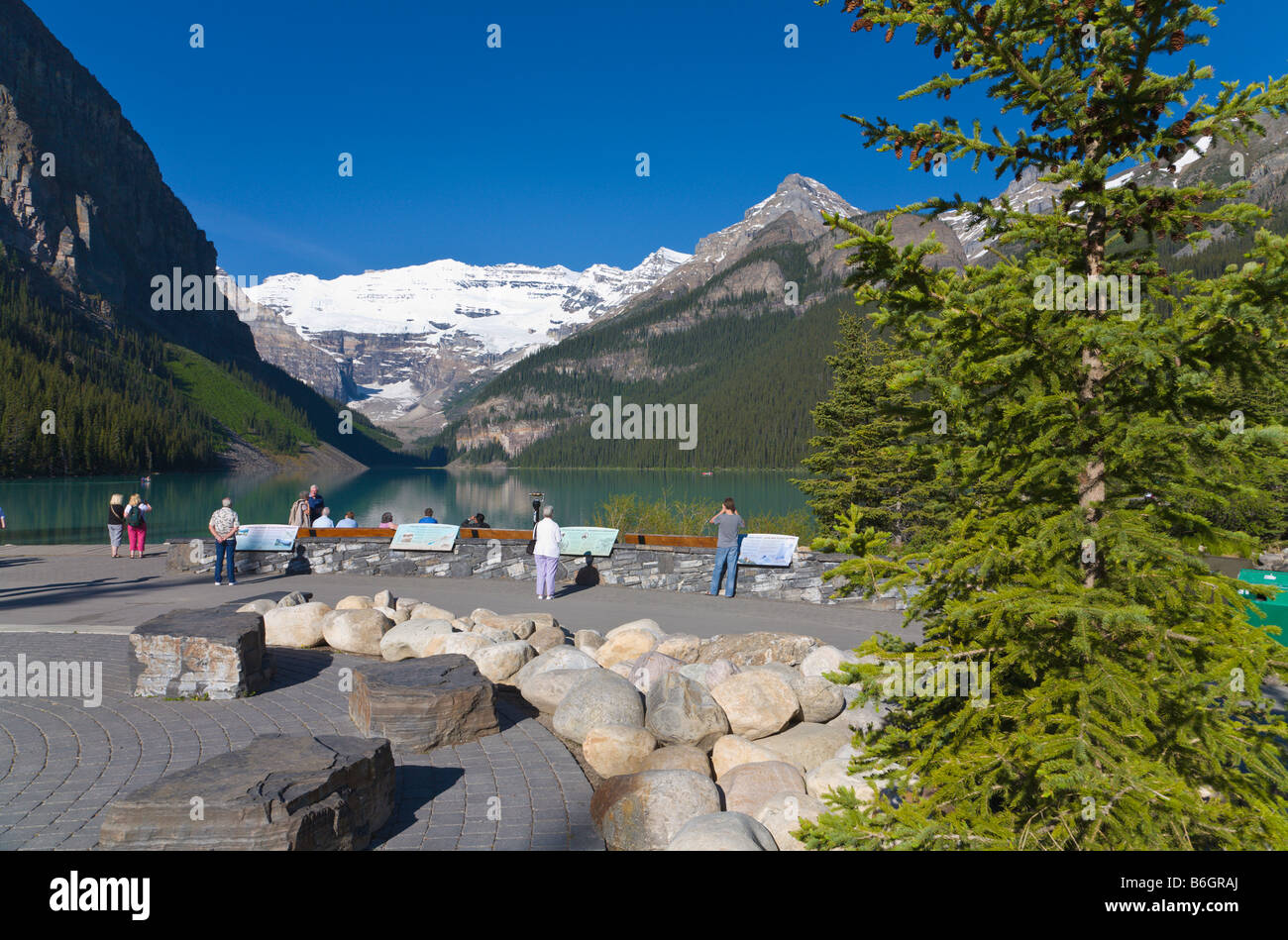 "Lake Louise" kanadischen Rocky Mountains Alberta Kanada Stockfoto