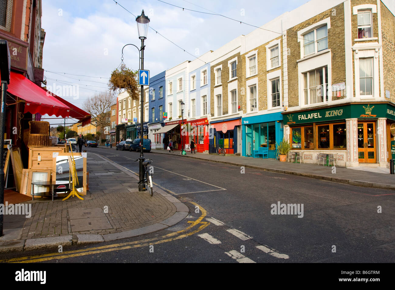 Portobello Road, West-London, UK Stockfoto