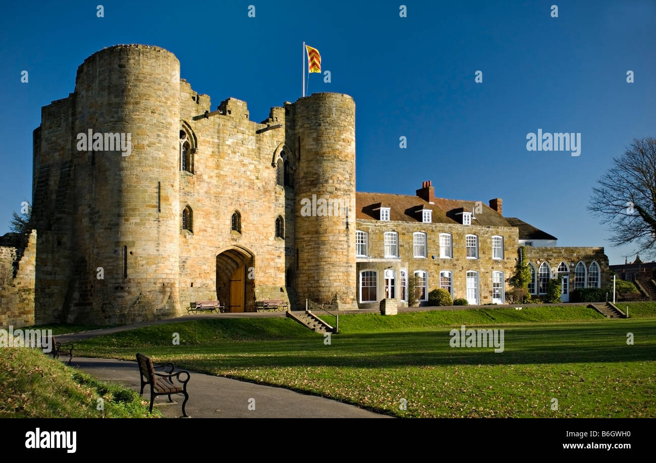 Tonbridge Castle, Tonbridge, Kent, England Stockfoto
