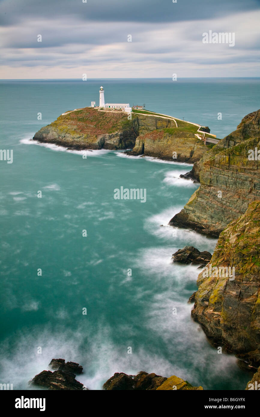 South Stack Leuchtturm, Anglesey, Wales, UK Stockfoto