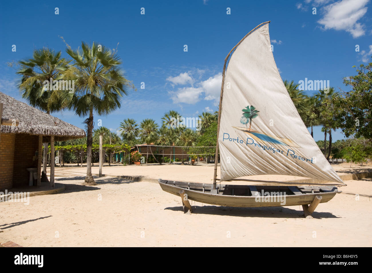 Porto Preguicas Resort Barreirinhas Maranhao, Brasilien Stockfoto