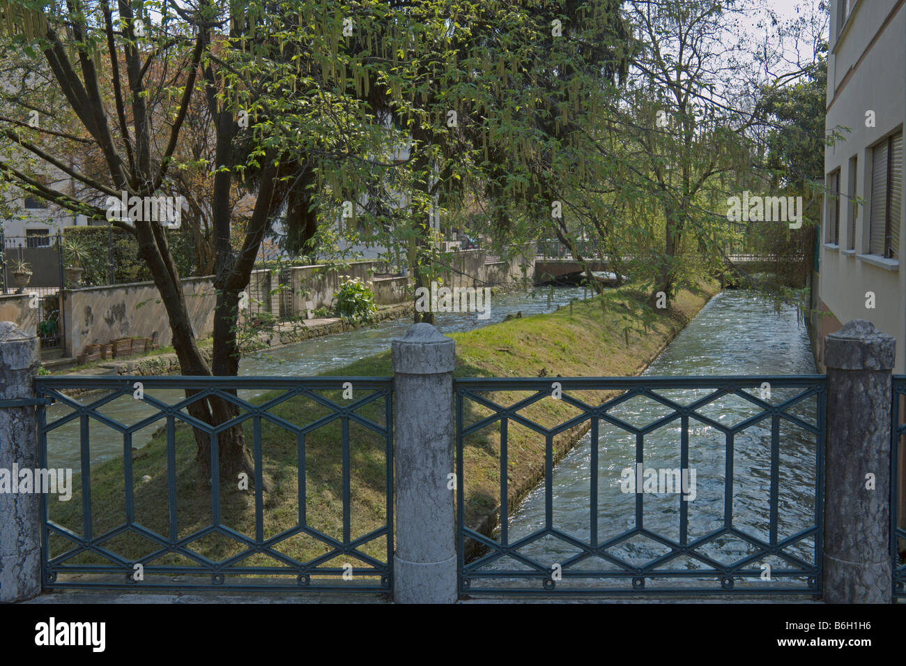 Treviso Fluss Sile Veneto Italien April 2008 Stockfoto