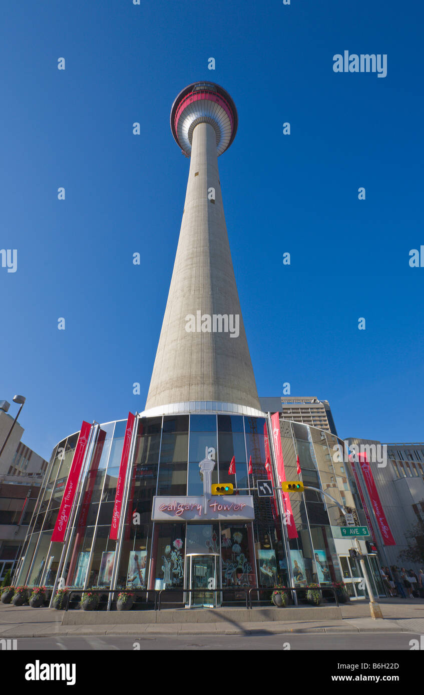Calgary Tower Alberta Kanada Stockfoto
