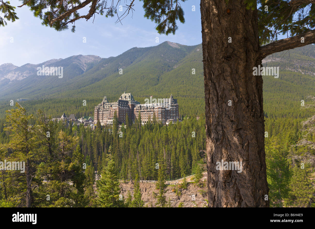 "Banff Springs Hotel" Banff Alberta Kanada Stockfoto