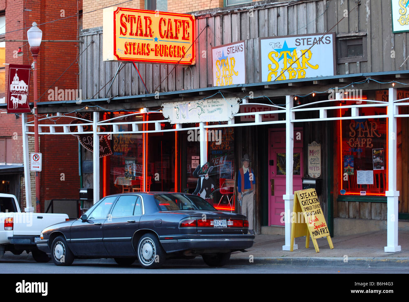 Star Cafe in Fort Worth Stockyards Stockfoto