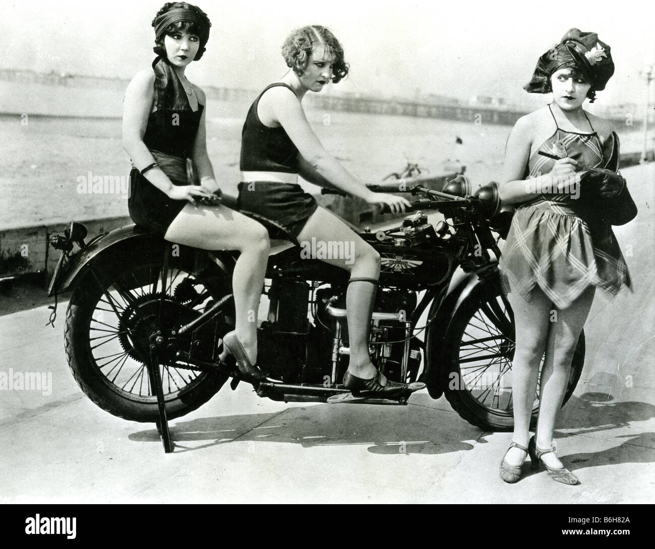 MACK SENNETT Schönheiten in eines seiner Stummfilme Stockfoto