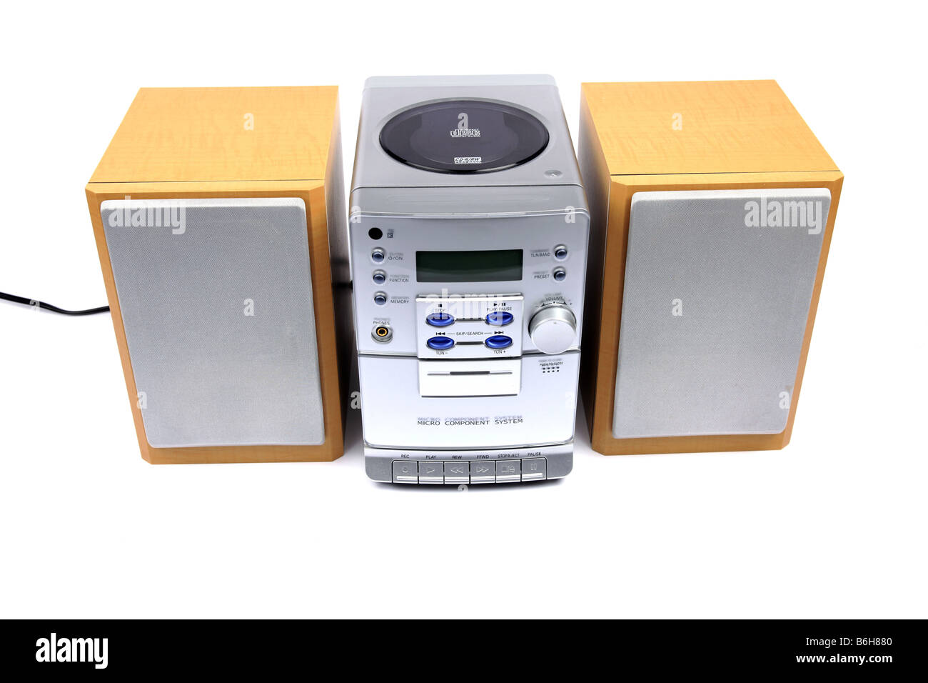 Micro Komponente Music System ein neuer Name für ein Music Center oder Hi-fi Stockfoto