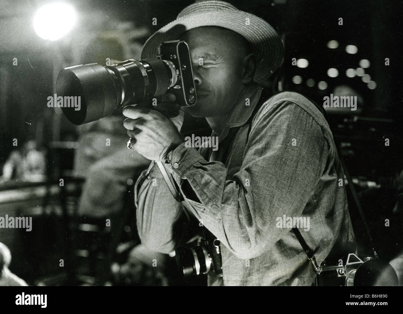 YUL BRYNNER U.S. Filmschauspieler und scharf Fotograf Stockfotografie