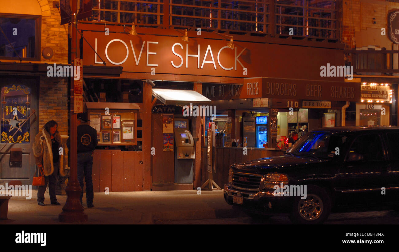 Love Shack Restaurant und Bar in der FT Wert Stockyards. Stockfoto