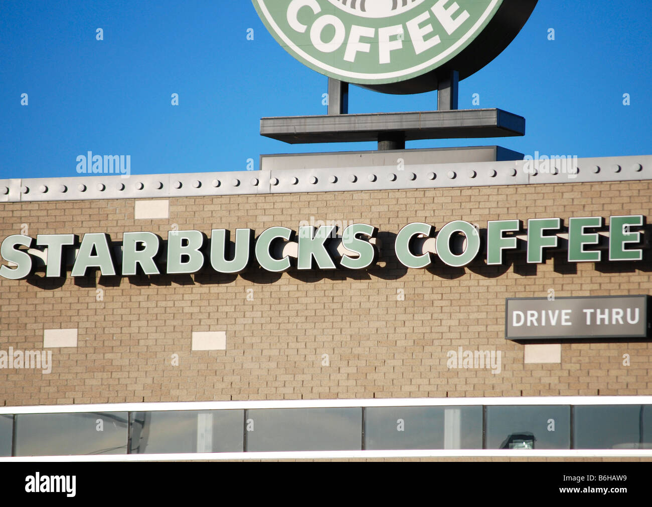 Starbucks Kaffee Zeichen Stockfoto