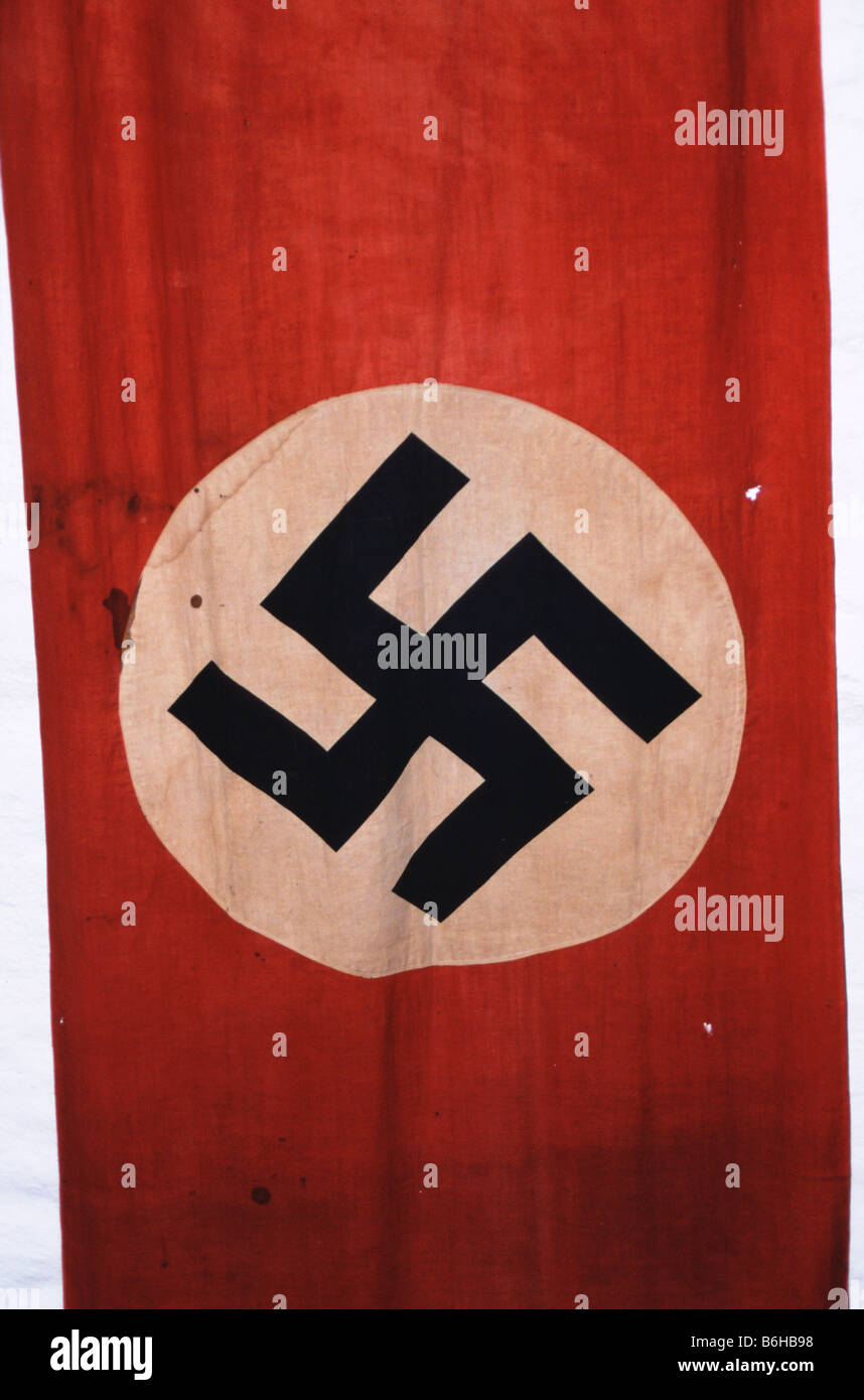 Eine Fahne des Dritten Reiches Stockfoto
