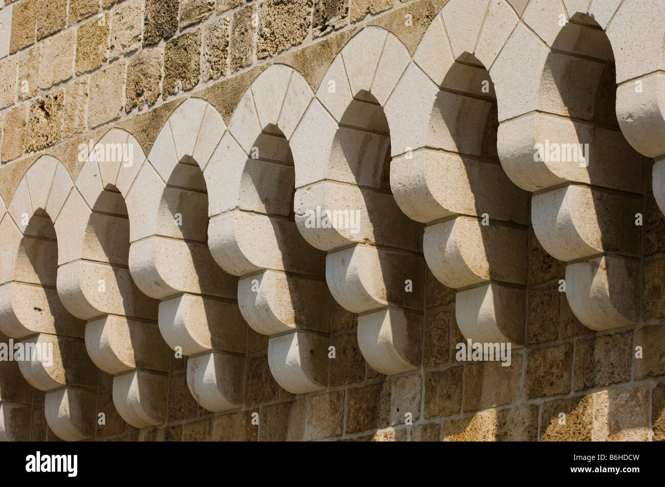 Architektonische Details in Byblos-Libanon-Nahost Stockfoto