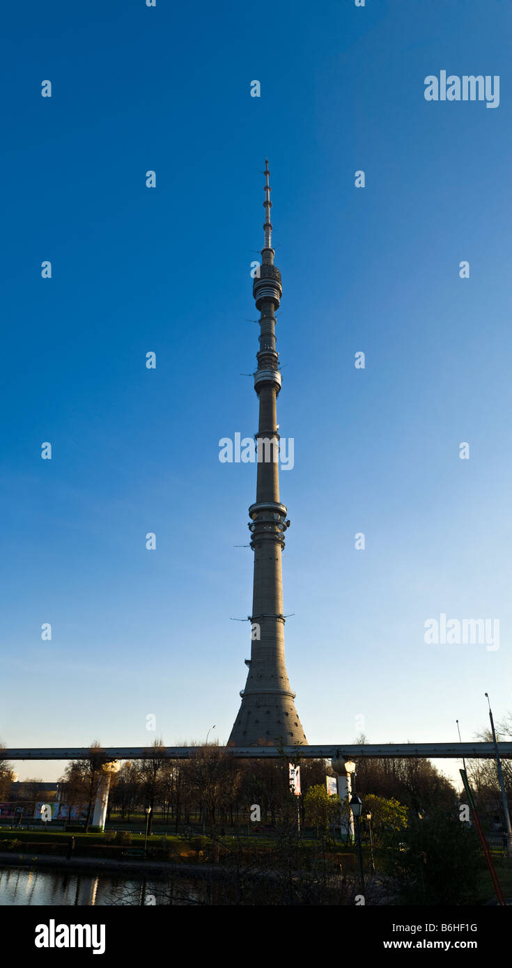 Fernsehturm Ostankino, Moskau, Russland Stockfoto