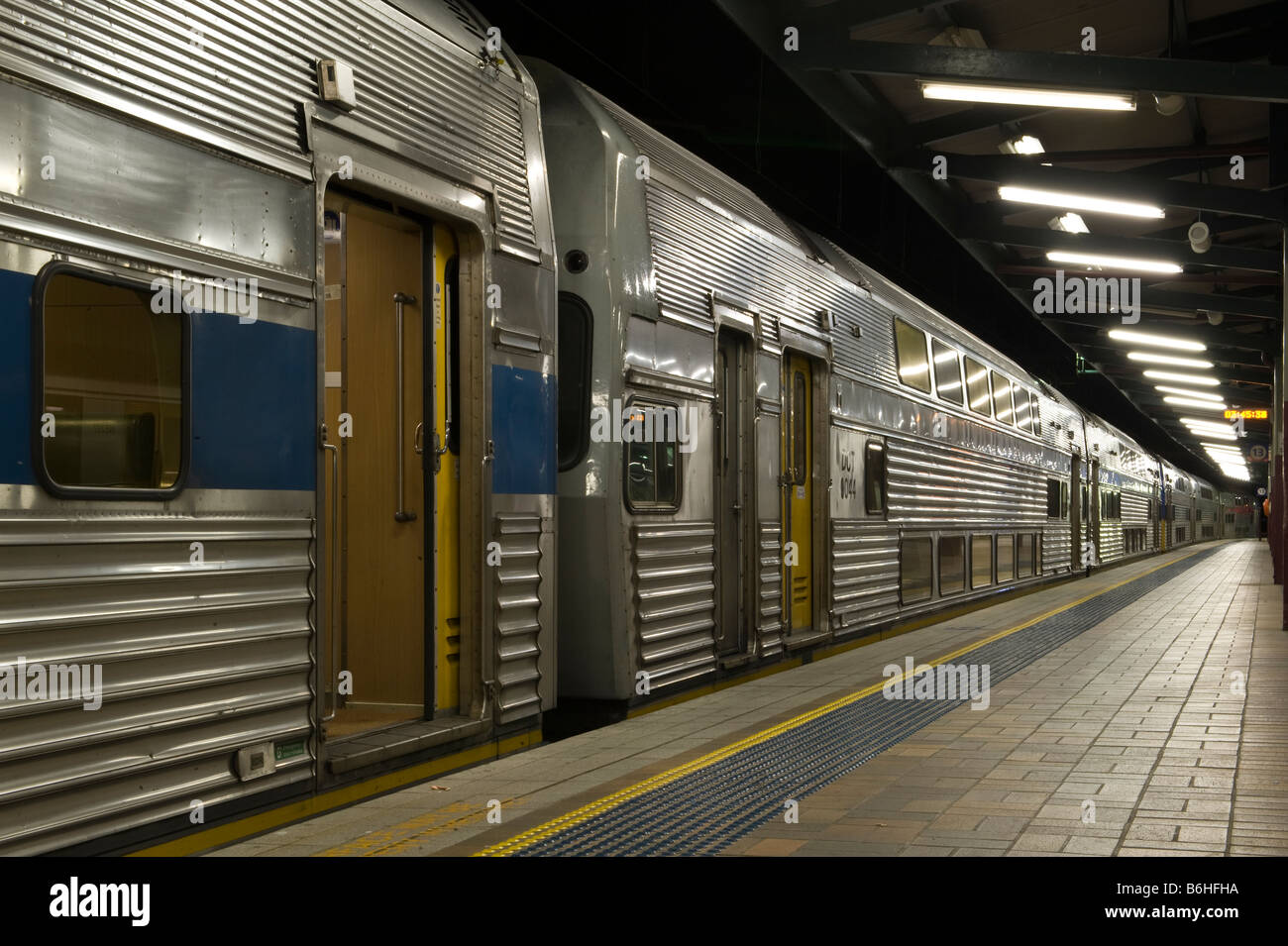 04:00 am Hauptbahnhof, Sydney Stockfoto