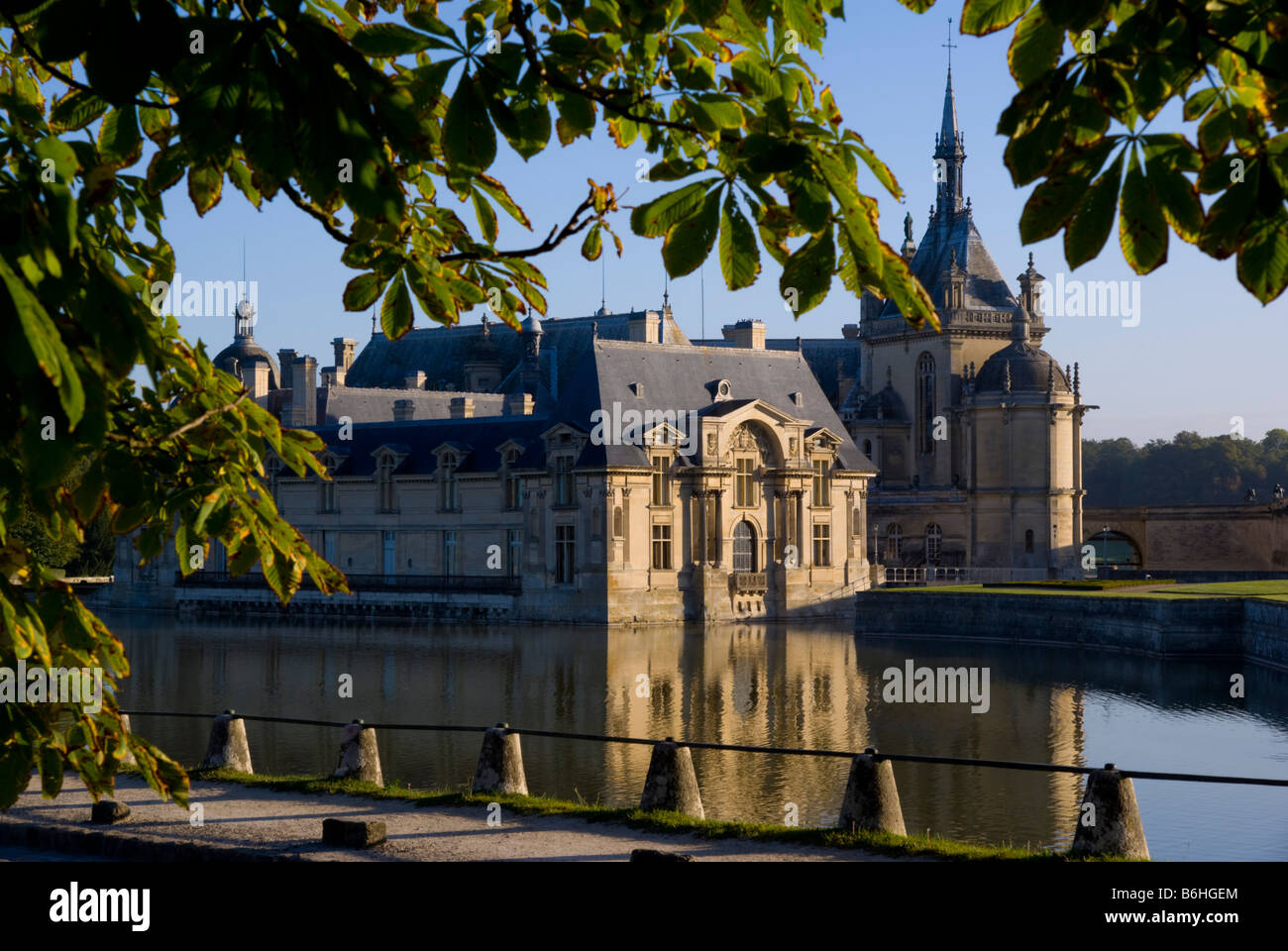 Schloss Chantilly Europa Frankreich Stockfoto
