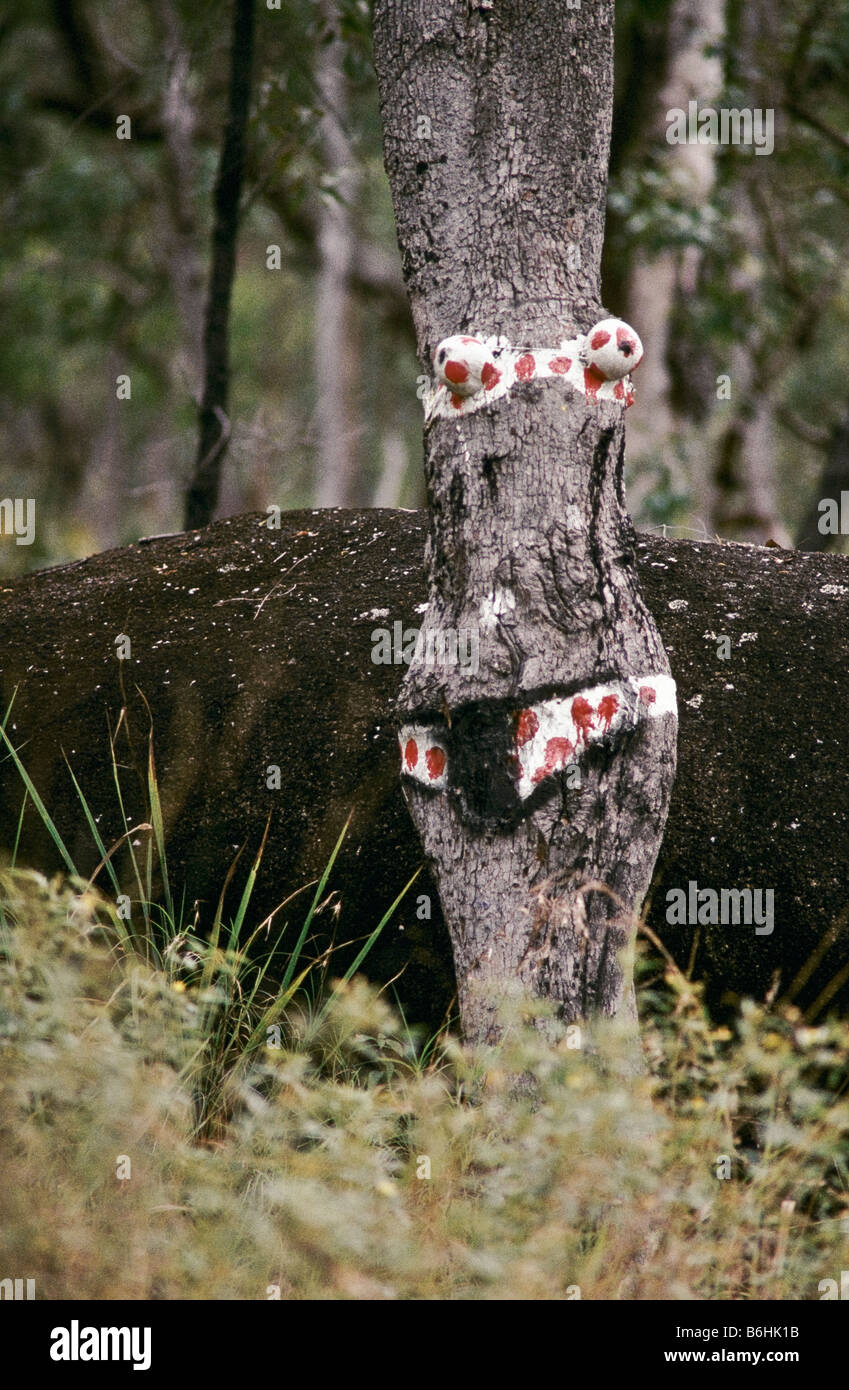 Am Straßenrand Kunst, Outback Australien Stockfoto