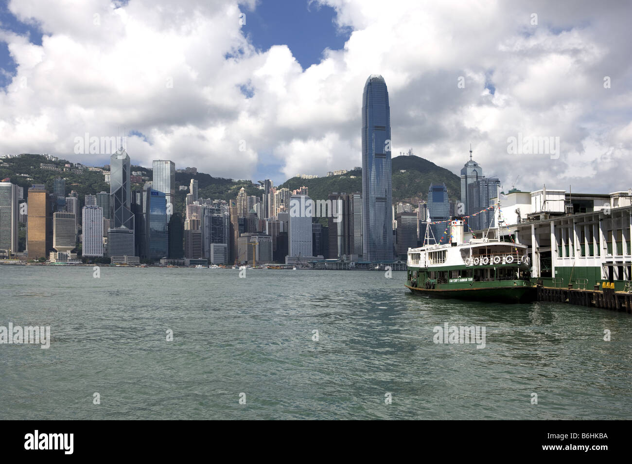 Victoria Harbour während der Tag Hong Kong Stockfoto