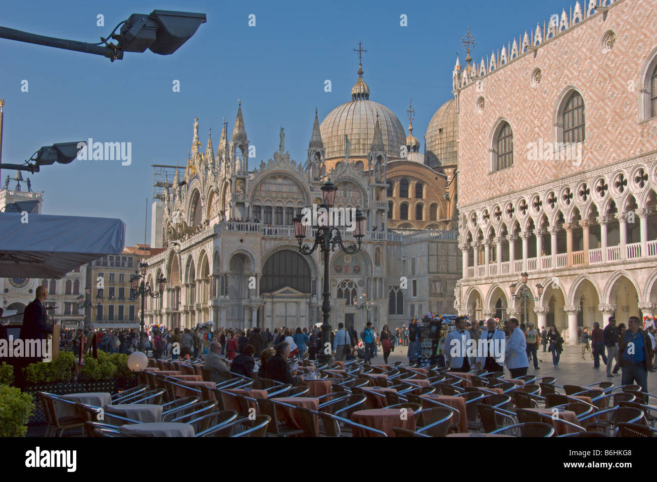 Dogenpalast Basilica di San Marco Venice Italien April 2008 Stockfoto