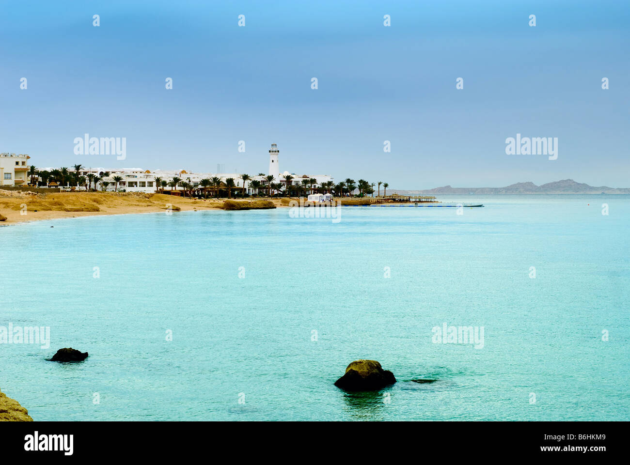 schöner Strand und Meer in Sharm el Sheikh Ägypten Stockfoto