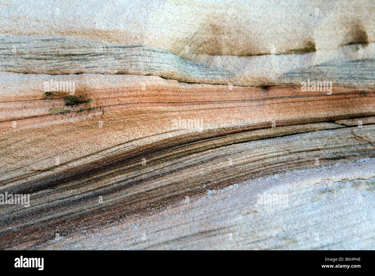 Sandstein-Formationen auf Veczemju Klippen Vidzeme Lettland Stockfoto